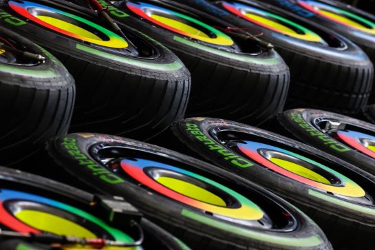 Pirelli tires
06.11.2025. Formula 1 World Championship, Rd 21, Brazilian Grand Prix, Sao Paulo, Brazil, Preparation Day.
- www.xpbimages.com, EMail: requests@xpbimages.com © Copyright: Charniaux / XPB Images