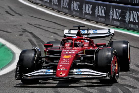 Charles Leclerc (MON) Ferrari SF-25.
07.11.2025. Formula 1 World Championship, Rd 21, Brazilian Grand Prix, Sao Paulo, Brazil, Sprint Qualifying Day.
- www.xpbimages.com, EMail: requests@xpbimages.com © Copyright: Batchelor / XPB Images