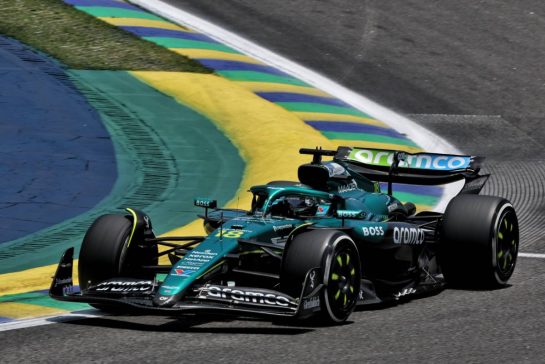 Lance Stroll (CDN) Aston Martin F1 Team AMR25.
07.11.2025. Formula 1 World Championship, Rd 21, Brazilian Grand Prix, Sao Paulo, Brazil, Sprint Qualifying Day.
- www.xpbimages.com, EMail: requests@xpbimages.com © Copyright: Batchelor / XPB Images