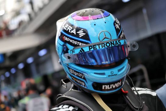 George Russell (GBR) Mercedes AMG F1.
07.11.2025. Formula 1 World Championship, Rd 21, Brazilian Grand Prix, Sao Paulo, Brazil, Sprint Qualifying Day.
- www.xpbimages.com, EMail: requests@xpbimages.com © Copyright: Batchelor / XPB Images