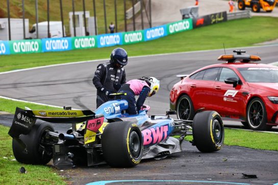 Franco Colapinto (ARG) Alpine F1 Team A525 crashed out of the race.
08.11.2025. Formula 1 World Championship, Rd 21, Brazilian Grand Prix, Sao Paulo, Brazil, Sprint and Qualifying Day.
- www.xpbimages.com, EMail: requests@xpbimages.com © Copyright: XPB Images