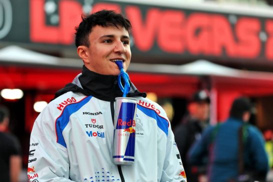 Isack Hadjar (FRA) Racing Bulls.
19.11.2025. Formula 1 World Championship, Rd 22, Las Vegas Grand Prix, Las Vegas, Nevada, USA, Preparation Day.
- www.xpbimages.com, EMail: requests@xpbimages.com © Copyright: Batchelor / XPB Images