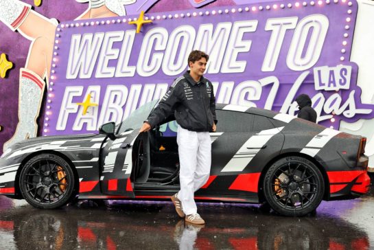 George Russell (GBR) Mercedes AMG F1.
19.11.2025. Formula 1 World Championship, Rd 22, Las Vegas Grand Prix, Las Vegas, Nevada, USA, Preparation Day.
- www.xpbimages.com, EMail: requests@xpbimages.com © Copyright: Bearne / XPB Images