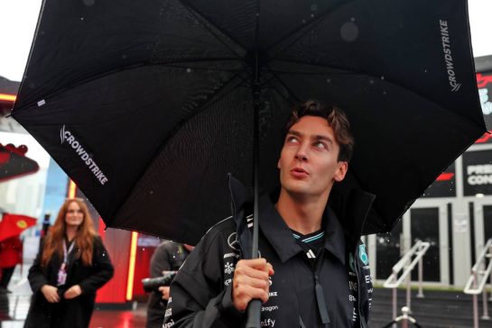 George Russell (GBR) Mercedes AMG F1.
19.11.2025. Formula 1 World Championship, Rd 22, Las Vegas Grand Prix, Las Vegas, Nevada, USA, Preparation Day.
- www.xpbimages.com, EMail: requests@xpbimages.com © Copyright: Bearne / XPB Images