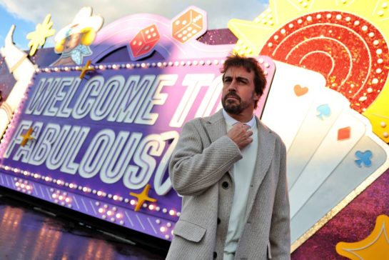 Fernando Alonso (ESP) Aston Martin F1 Team.
19.11.2025. Formula 1 World Championship, Rd 22, Las Vegas Grand Prix, Las Vegas, Nevada, USA, Preparation Day.
- www.xpbimages.com, EMail: requests@xpbimages.com © Copyright: Bearne / XPB Images