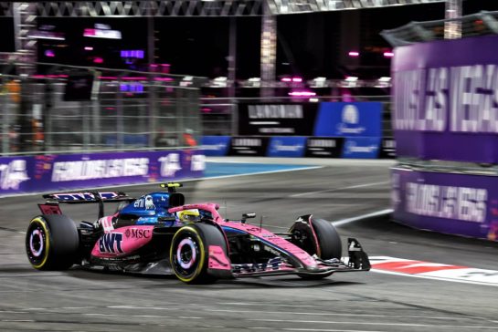 Franco Colapinto (ARG) Alpine F1 Team A525.
22.11.2025. Formula 1 World Championship, Rd 22, Las Vegas Grand Prix, Las Vegas, Nevada, USA, Race Day.
- www.xpbimages.com, EMail: requests@xpbimages.com © Copyright: Patching / XPB Images