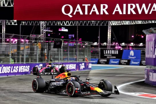 Max Verstappen (NLD) Red Bull Racing RB21.
22.11.2025. Formula 1 World Championship, Rd 22, Las Vegas Grand Prix, Las Vegas, Nevada, USA, Race Day.
- www.xpbimages.com, EMail: requests@xpbimages.com © Copyright: Patching / XPB Images