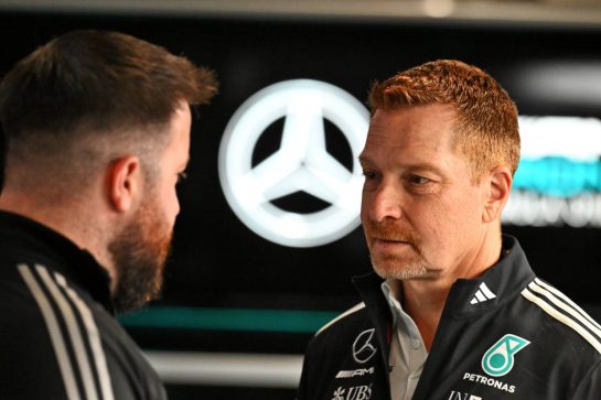 George Kurtz (USA) Crowdstrike CEO and Mercedes AMG F1 Co-Owner.
22.11.2025. Formula 1 World Championship, Rd 22, Las Vegas Grand Prix, Las Vegas, Nevada, USA, Race Day.
- www.xpbimages.com, EMail: requests@xpbimages.com © Copyright: Price / XPB Images