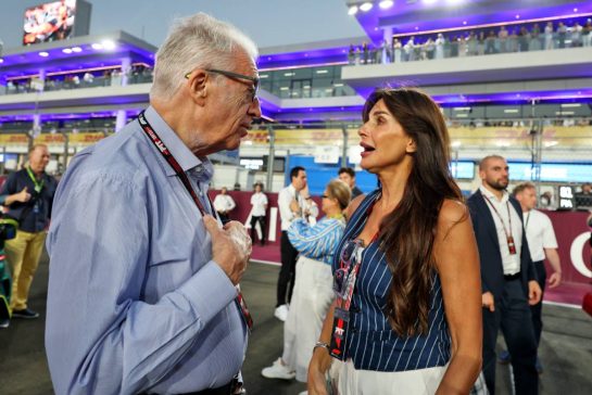 (L to R): Piero Ferrari (ITA) Ferrari Vice-President with Silvia Domenicali on the grid.
29.11.2025. Formula 1 World Championship, Rd 23, Qatar Grand Prix, Doha, Qatar, Sprint and Qualifying Day.
- www.xpbimages.com, EMail: requests@xpbimages.com © Copyright: Moy / XPB Images