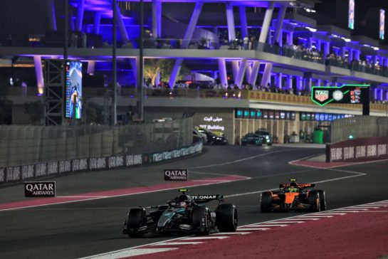 Andrea Kimi Antonelli (ITA) Mercedes AMG F1 W16.
30.11.2025. Formula 1 World Championship, Rd 23, Qatar Grand Prix, Doha, Qatar, Race Day.
- www.xpbimages.com, EMail: requests@xpbimages.com © Copyright: Moy / XPB Images
