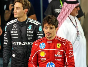 Leclerc’s ‘naughty’ Christmas gift leaves Russell ‘lost for words’