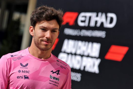 Pierre Gasly (FRA) Alpine F1 Team.
04.12.2025. Formula 1 World Championship, Rd 24, Abu Dhabi Grand Prix, Yas Marina Circuit, Abu Dhabi, Preparation Day.
- www.xpbimages.com, EMail: requests@xpbimages.com © Copyright: Moy / XPB Images