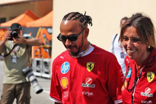 Lewis Hamilton (GBR) Ferrari.
04.12.2025. Formula 1 World Championship, Rd 24, Abu Dhabi Grand Prix, Yas Marina Circuit, Abu Dhabi, Preparation Day.
- www.xpbimages.com, EMail: requests@xpbimages.com © Copyright: Bearne / XPB Images