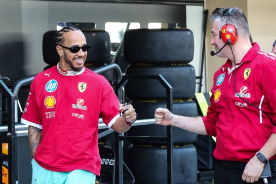 Lewis Hamilton (GBR), Scuderia Ferrari 04.12.2025. Formula 1 World Championship, Rd 24, Abu Dhabi Grand Prix, Yas Marina Circuit, Abu Dhabi, Preparation Day.- www.xpbimages.com, EMail: requests@xpbimages.com © Copyright: Charniaux / XPB Images
