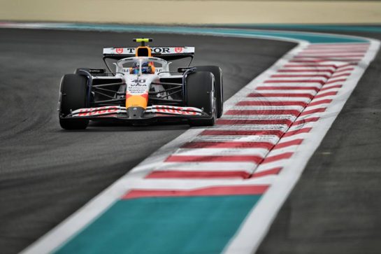 Ayumu Iwasa (JPN) Racing Bulls VCARB 02 Test Driver.
05.12.2025. Formula 1 World Championship, Rd 24, Abu Dhabi Grand Prix, Yas Marina Circuit, Abu Dhabi, Practice Day.
- www.xpbimages.com, EMail: requests@xpbimages.com © Copyright: Price	/ XPB Images