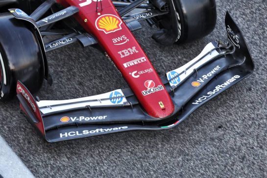 Dino Beganovic (SWE) Ferrari SF-25 Academy Driver - front wing.
09.12.2025. Formula 1 Testing, Yas Marina Circuit, Abu Dhabi, Tuesday.
- www.xpbimages.com, EMail: requests@xpbimages.com © Copyright: Bearne / XPB Images