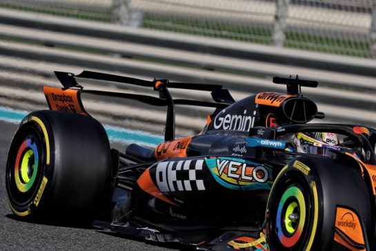 Pato O'Ward (MEX) McLaren MCL39 Reserve Driver - rear wing.
09.12.2025. Formula 1 Testing, Yas Marina Circuit, Abu Dhabi, Tuesday.
- www.xpbimages.com, EMail: requests@xpbimages.com © Copyright: Moy / XPB Images