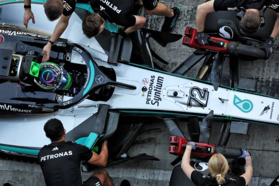 Frederik Vesti (DEN) Mercedes AMG F1 W16 Reserve Driver.
09.12.2025. Formula 1 Testing, Yas Marina Circuit, Abu Dhabi, Tuesday.
- www.xpbimages.com, EMail: requests@xpbimages.com © Copyright: Bearne / XPB Images