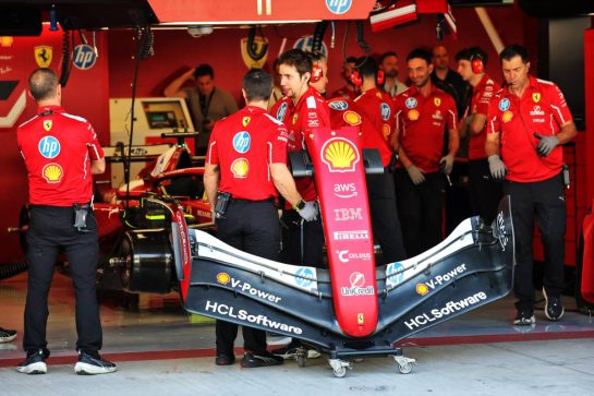 Ferrari SF-25 front wing.
09.12.2025. Formula 1 Testing, Yas Marina Circuit, Abu Dhabi, Tuesday.
- www.xpbimages.com, EMail: requests@xpbimages.com © Copyright: Charniaux / XPB Images