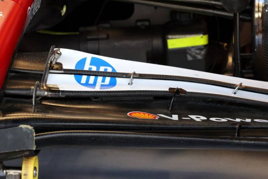 Charles Leclerc (MON) Ferrari SF-25 - front wing detail.
09.12.2025. Formula 1 Testing, Yas Marina Circuit, Abu Dhabi, Tuesday.
- www.xpbimages.com, EMail: requests@xpbimages.com © Copyright: Charniaux / XPB Images
