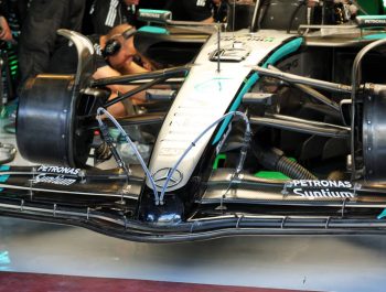 Mercedes lift the lid on 2026 with prototype wing test