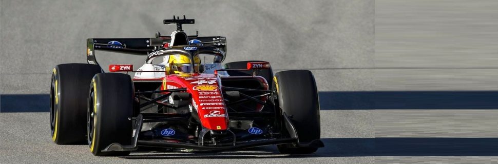 Hamilton’s last-gasp flyer puts Ferrari on top in Barcelona F1 finale