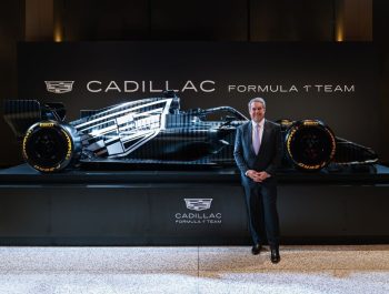 Cadillac pulls the covers off bold monochrome look for F1 testing