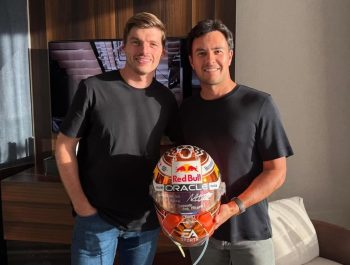A promise kept: Verstappen’s special gift brings smile to Perez