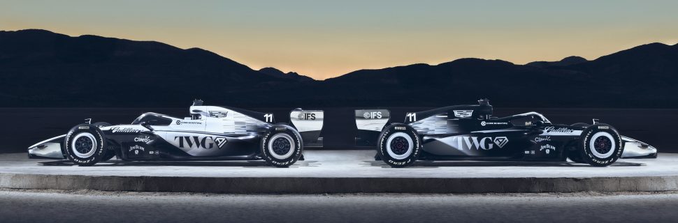 Cadillac unveils two-tone F1 livery in prime-time Super Bowl reveal