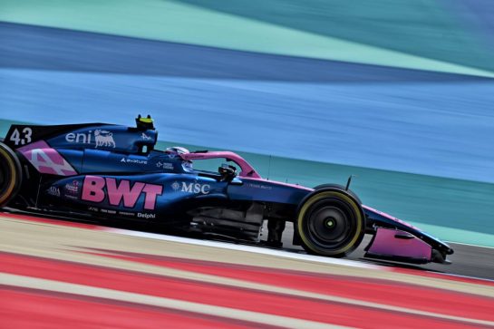 Franco Colapinto (ARG) Alpine F1 Team A526.
13.02.2026. Formula 1 Testing, Bahrain Test One, Sakhir, Bahrain, Day Three.
- www.xpbimages.com, EMail: requests@xpbimages.com © Copyright: Price	/ XPB Images