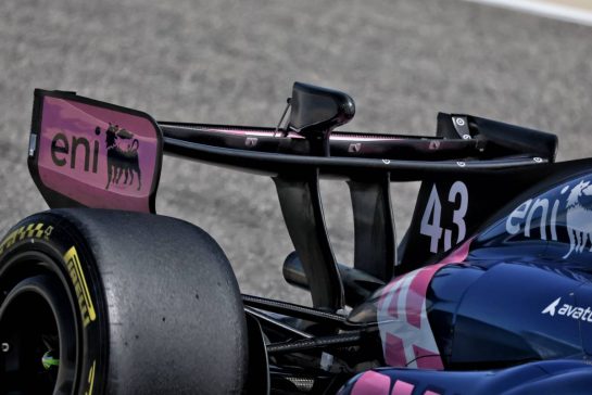 Alpine F1 Team A526 - rear wing.
19.02.2026. Formula 1 Testing, Bahrain Test Two, Sakhir, Bahrain, Day Two.
- www.xpbimages.com, EMail: requests@xpbimages.com © Copyright: Moy / XPB Images