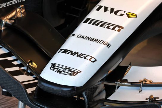 Cadillac Formula 1 Team CA01 nosecone.
20.02.2026. Formula 1 Testing, Bahrain Test Two, Sakhir, Bahrain, Day Three.
- www.xpbimages.com, EMail: requests@xpbimages.com © Copyright: Moy / XPB Images