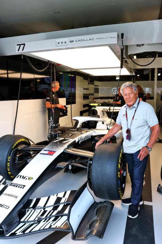 Mario Andretti (USA) with the Cadillac Formula 1 Team MAC-26.
06.03.2026. Formula 1 World Championship, Rd 1, Australian Grand Prix, Albert Park, Melbourne, Australia, Practice Day.
- www.xpbimages.com, EMail: requests@xpbimages.com © Copyright: Bearne / XPB Images