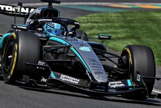 George Russell (GBR) Mercedes AMG Formula One Team W17.
06.03.2026. Formula 1 World Championship, Rd 1, Australian Grand Prix, Albert Park, Melbourne, Australia, Practice Day.
- www.xpbimages.com, EMail: requests@xpbimages.com © Copyright: Charniaux / XPB Images