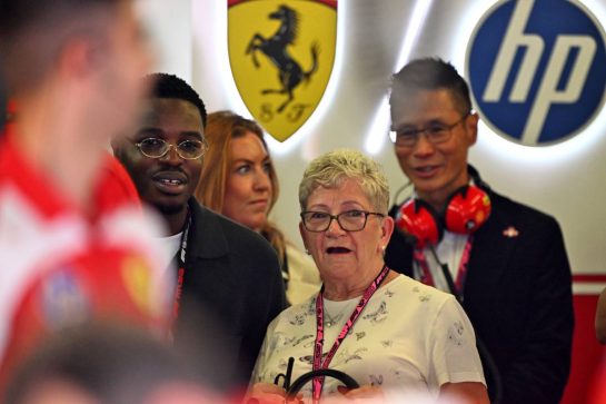 Carmen Larbalestier (GBR) Mother of Lewis Hamilton (GBR) Scuderia Ferrari.
07.03.2026. Formula 1 World Championship, Rd 1, Australian Grand Prix, Albert Park, Melbourne, Australia, Qualifying Day.
- www.xpbimages.com, EMail: requests@xpbimages.com © Copyright: Price	/ XPB Images