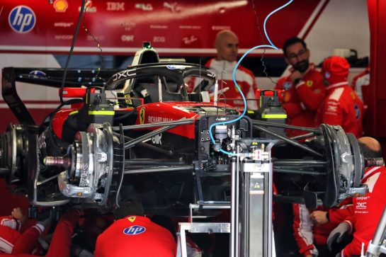 Scuderia Ferrari SF-26 being prepared in the pit garage.
12.03.2026. Formula 1 World Championship, Rd 2, Chinese Grand Prix, Shanghai, China, Preparation Day.
- www.xpbimages.com, EMail: requests@xpbimages.com © Copyright: Moy / XPB Images
