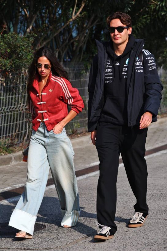 (L to R): Carmen Montero Mundt with her boyfriend George Russell (GBR) Mercedes AMG Formula One Team.
13.03.2026. Formula 1 World Championship, Rd 2, Chinese Grand Prix, Shanghai, China, Sprint Qualifying Day.
- www.xpbimages.com, EMail: requests@xpbimages.com © Copyright: Patching / XPB Images