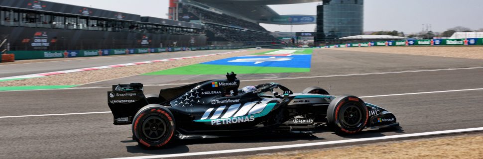Chinese GP: Russell leads Mercedes 1-2 in single practice session