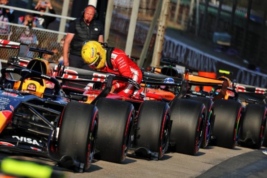 Lewis Hamilton (GBR) Scuderia Ferrari SF-26 in Sprint qualifying parc ferme.
13.03.2026. Formula 1 World Championship, Rd 2, Chinese Grand Prix, Shanghai, China, Sprint Qualifying Day.
- www.xpbimages.com, EMail: requests@xpbimages.com © Copyright: Batchelor / XPB Images