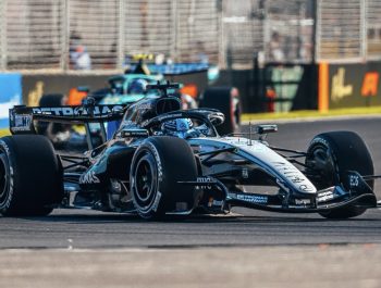 Australian GP: Dominant Russell on pole as Verstappen crashes