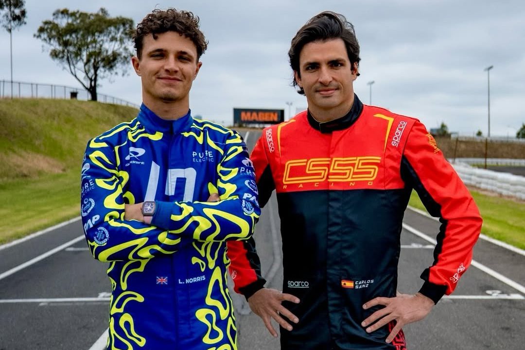 Carlando reunited: Norris and Sainz take on 100 years of karting Carlando reunited: Norris and Sainz take on 100 years of karting