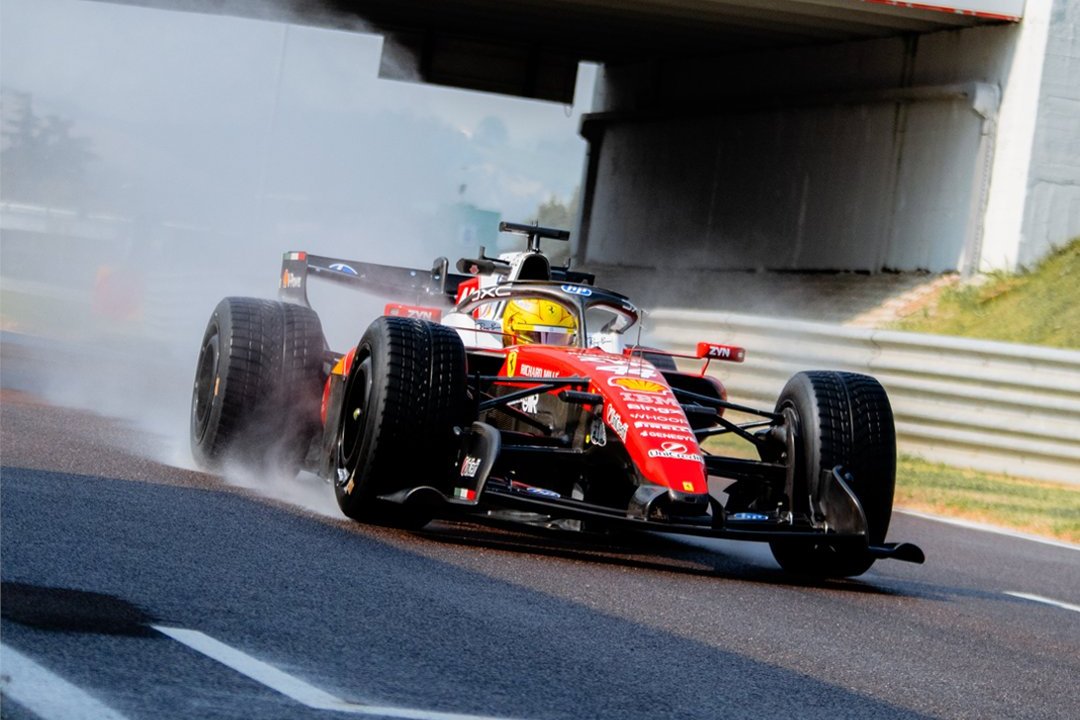 Hamilton up and running at Fiorano for Pirelli test Hamilton up and running at Fiorano for Pirelli test