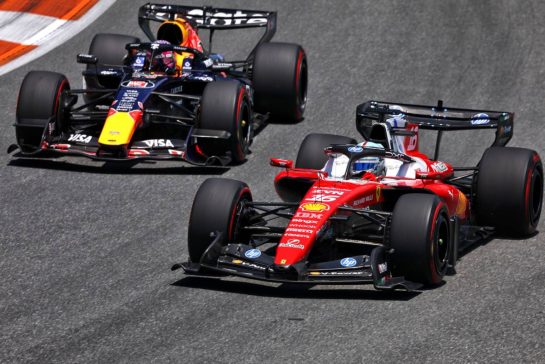 Charles Leclerc (MON) Scuderia Ferrari SF-26 and Max Verstappen (NLD) Red Bull Racing RB22.
01.05.2026. Formula 1 World Championship, Rd 4, Miami Grand Prix, Miami, Florida, USA, Sprint Qualifying Day.
- www.xpbimages.com, EMail: requests@xpbimages.com © Copyright: Patching / XPB Images