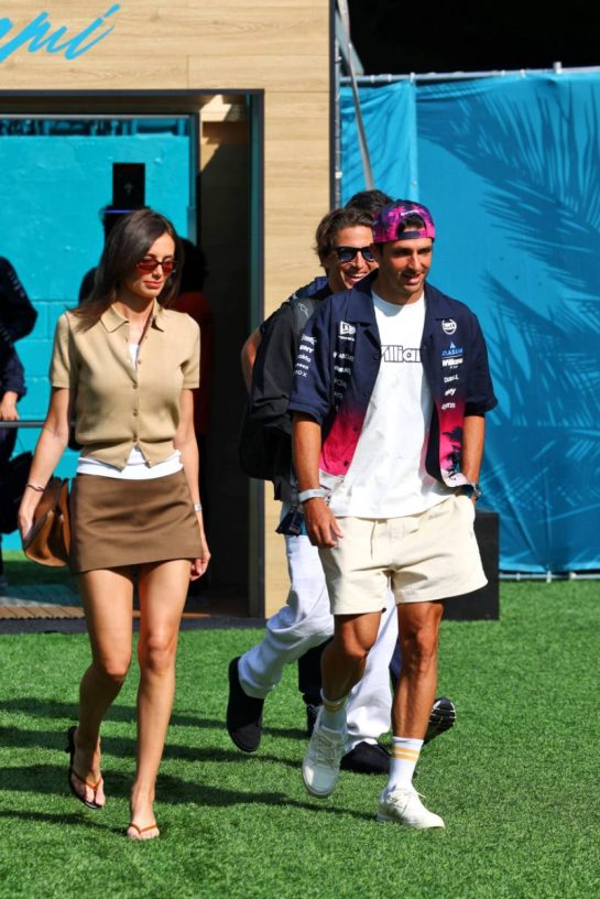 (L to R): Rebecca Donaldson (GBR) with her boyfriend Carlos Sainz (ESP) Williams F1 Team.
02.05.2026. Formula 1 World Championship, Rd 4, Miami Grand Prix, Miami, Florida, USA, Sprint and Qualifying Day.
- www.xpbimages.com, EMail: requests@xpbimages.com © Copyright: Patching / XPB Images