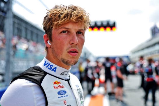 Liam Lawson (NZL) Racing Bulls Formula One Team on the grid.
02.05.2026. Formula 1 World Championship, Rd 4, Miami Grand Prix, Miami, Florida, USA, Sprint and Qualifying Day.
- www.xpbimages.com, EMail: requests@xpbimages.com © Copyright: Charniaux / XPB Images