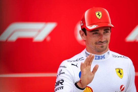 Third placed Charles Leclerc (MON) Scuderia Ferrari in Sprint parc ferme.
02.05.2026. Formula 1 World Championship, Rd 4, Miami Grand Prix, Miami, Florida, USA, Sprint and Qualifying Day.
- www.xpbimages.com, EMail: requests@xpbimages.com © Copyright: Price / XPB Images