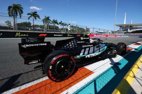 Andrea Kimi Antonelli (ITA) Mercedes AMG Formula One Team W17.
02.05.2026. Formula 1 World Championship, Rd 4, Miami Grand Prix, Miami, Florida, USA, Sprint and Qualifying Day.
- www.xpbimages.com, EMail: requests@xpbimages.com © Copyright: Bearne / XPB Images