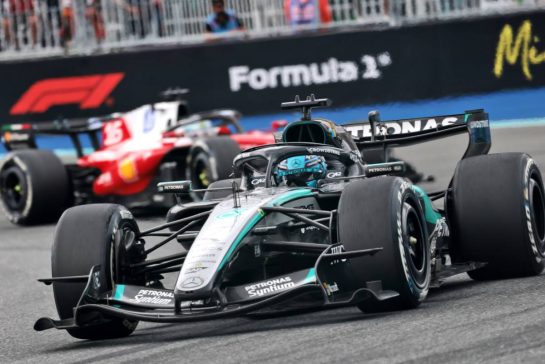 George Russell (GBR) Mercedes AMG Formula One Team W17.
03.05.2026. Formula 1 World Championship, Rd 4, Miami Grand Prix, Miami, Florida, USA, Race Day.
- www.xpbimages.com, EMail: requests@xpbimages.com © Copyright: Moy / XPB Images