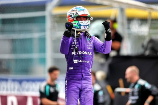 Race winner Andrea Kimi Antonelli (ITA) Mercedes AMG Formula One Team celebrates in parc ferme.
03.05.2026. Formula 1 World Championship, Rd 4, Miami Grand Prix, Miami, Florida, USA, Race Day.
- www.xpbimages.com, EMail: requests@xpbimages.com © Copyright: Charniaux / XPB Images