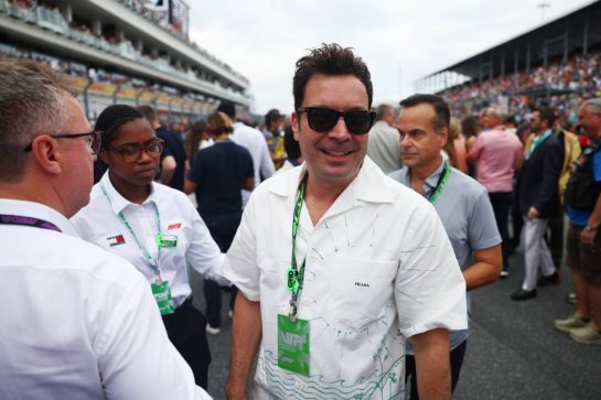 Jimmy Fallon (USA) TV Host on the grid.
03.05.2026. Formula 1 World Championship, Rd 4, Miami Grand Prix, Miami, Florida, USA, Race Day.
- www.xpbimages.com, EMail: requests@xpbimages.com © Copyright: Patching / XPB Images